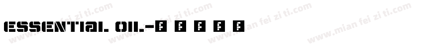Essential oil字体转换